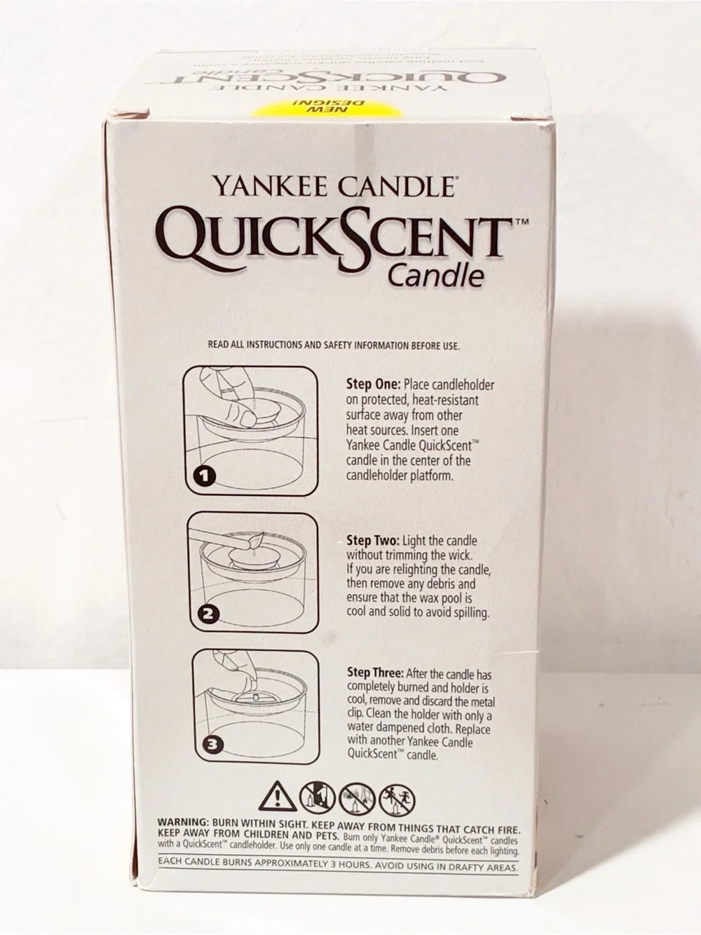 Yankee Candle QuickScent Candle Sparkling Cinnamon 3 Refills NEW